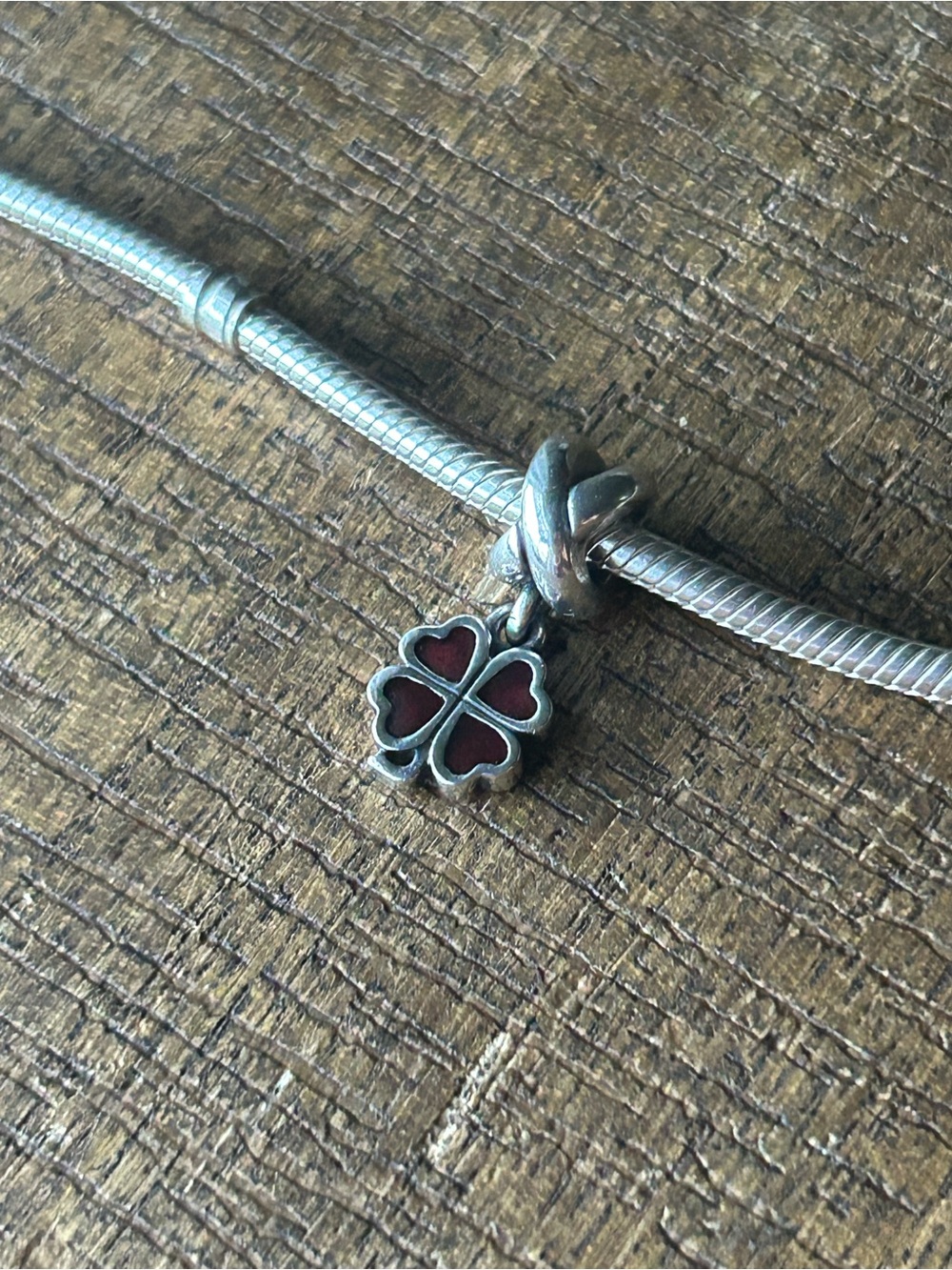 Pandora four leaf clover charm